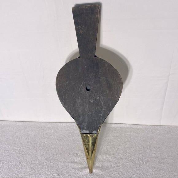 Vintage Antique Brass W Leather & Wood Decorative Bellows - Picture 3 of 16